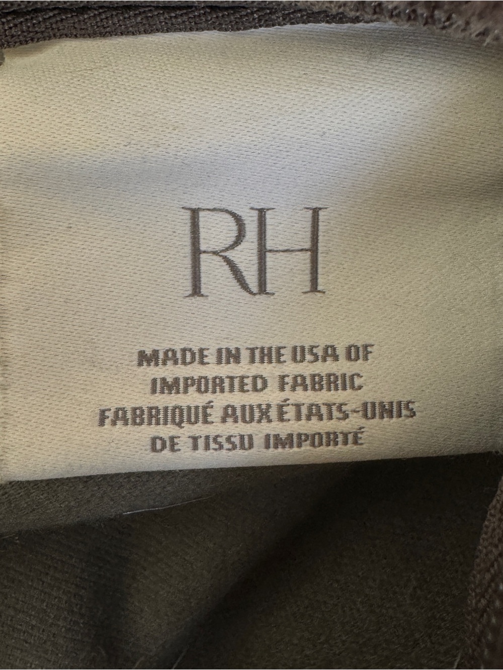 SET OF 4 Restoration Hardware velvet Gray brown mohair cotton Pillow cover case - Picture 4 of 5